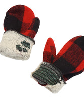 Load image into Gallery viewer, 40-50'S UNKNOWN BUFFALO PLAID MITTENS

