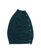 Load image into Gallery viewer, 90&#39;S &quot;VALDI FIRENZE&quot; CASHMERE PUFF SHOULDER CABLE CARDIGAN
