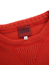 Load image into Gallery viewer, 90&#39;S &quot;VERSACE JEAN COUTURE&quot; LOGO EMBROIDERED  KNIT SWEATER
