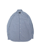 Load image into Gallery viewer, 90&#39;S &quot;WUILMART&quot; GINGHAM SEERSUCKER COTTON SHIRT MADE IN FRANCE
