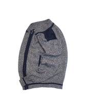 画像をギャラリービューアに読み込む, 70~80&#39;S &quot;GIVENCHY&quot; FAKE COLLAR ZIP UP KNIT CARDIGAN
