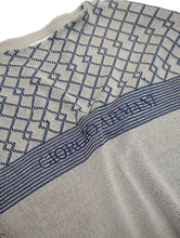 画像をギャラリービューアに読み込む, 90SS &quot;GIORGIO ARMANI LE COLLEZIONI&quot; JAQUARD BOAT NECK COTTON KNIT SWEATER
