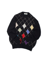 Load image into Gallery viewer, 90&#39;S &quot;SMITH&amp;TELFORD&quot; MULTI ARGYLE CASHMERE CREW NECK KNIT  SWEATER
