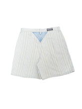 Load image into Gallery viewer, 90&#39;S &quot;ROCKY MOUNTAIN CLOTHING CO.&quot; SWITCHING DESIGN STRIPE DENIM SHORTS
