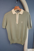 Load image into Gallery viewer, 70-80'S "LANVIN" ZIP UP KNIT POLO SHIRT
