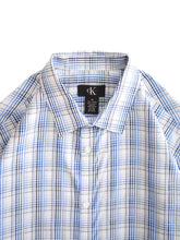 Load image into Gallery viewer, &quot;CK CALVIN KLEIN&quot; BLUE CHECK PATTERN SHIRT
