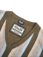 Load image into Gallery viewer, 00&#39;S &quot;D&amp;G&quot; STRIPE KNIT VEST
