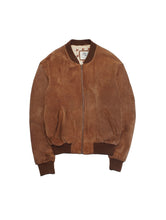 画像をギャラリービューアに読み込む, 80~90&#39;S &quot;ERIKSON&#39;S&quot; SUEDE BOMBER JACKET MADE IN FRANCE
