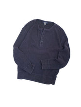 Load image into Gallery viewer, 90&#39;S &quot;SET BALL&quot; RAMIE COTTON HENRY NECK KNIT
