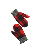 Load image into Gallery viewer, 40-50'S UNKNOWN BUFFALO PLAID MITTENS
