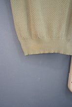 Load image into Gallery viewer, 70-80'S "LANVIN" ZIP UP KNIT POLO SHIRT
