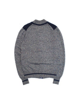 画像をギャラリービューアに読み込む, 70~80&#39;S &quot;GIVENCHY&quot; FAKE COLLAR ZIP UP KNIT CARDIGAN
