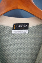 Load image into Gallery viewer, 70-80'S "LANVIN" ZIP UP KNIT POLO SHIRT
