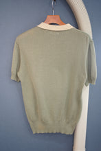 Load image into Gallery viewer, 70-80'S "LANVIN" ZIP UP KNIT POLO SHIRT
