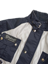 画像をギャラリービューアに読み込む, 90&#39;S &quot;BELSTAFF&quot; METALLIC NYLON RIDERS JACKET NAVY
