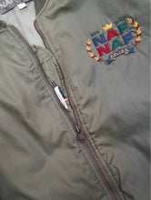 Load image into Gallery viewer, 80&#39;S &quot;NAF  NAF&quot; EMBROIDERED BOMBER JACKET
