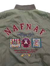 Load image into Gallery viewer, 80&#39;S &quot;NAF  NAF&quot; EMBROIDERED BOMBER JACKET
