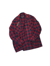 Load image into Gallery viewer, 50&#39;S UNKNOWN OPEN COLLAR CHECK SHIRT
