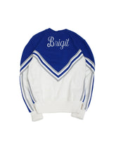 Load image into Gallery viewer, 70&#39;S &quot;VARSITY&quot; EMBROIDERED CHEERLEADER KNIT SWEATER
