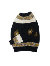 画像をギャラリービューアに読み込む, 80&#39;S &quot;PAUSE&quot; ETHNIC JACQUARD  KNIT SWEATER
