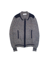 画像をギャラリービューアに読み込む, 70~80&#39;S &quot;GIVENCHY&quot; FAKE COLLAR ZIP UP KNIT CARDIGAN
