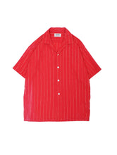 Load image into Gallery viewer, 60&#39;S &quot;DUNHILL SPORTSWEAR&quot; GOLDEN STRIPE OPEN COLLAR S/S SHIRT
