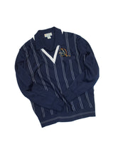 画像をギャラリービューアに読み込む, 80&#39;S &quot;GINO PAOLI&quot; LAYERD DESIGN POLY KNIT SHIRT
