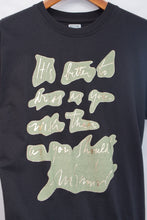 画像をギャラリービューアに読み込む, 90-00'S "MOSCHINO JEANS" GOLD FOIL MESSAGE PRINT TEE
