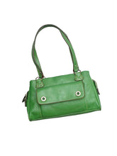 画像をギャラリービューアに読み込む, 00&#39;S &quot;BARNEYS NEWYORK&quot; GREEN LEATHER ONE SHOULDER BAG
