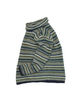 画像をギャラリービューアに読み込む, 90'S  UNKNOWN STRIPE HIGH NECK COTTON KNIT SWEATER
