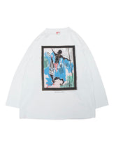 Load image into Gallery viewer, 90&#39;S XAVIER ROBERTS BLACK MAN ON A HORSE L/S TEE
