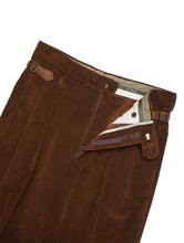 画像をギャラリービューアに読み込む, 90'S "SALVATORE FERRAGAMO" SIDE VARA TWO-TUCK CORDUROY PANTS
