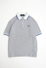 画像をギャラリービューアに読み込む, 90&#39;S &quot;FRED PERRY&quot; DOUBLE STRIPE POLO SHIRT MADE IN ITALY
