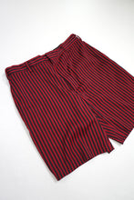 Load image into Gallery viewer, 60&#39;S UNKNOWN STRIPE SHORT SLACKS
