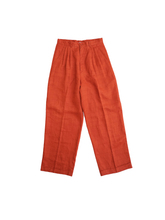 Load image into Gallery viewer, 90&#39;S &quot;J.HARBOR&quot; LINEN THREE-TUCK PANTS
