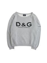 画像をギャラリービューアに読み込む, 90&#39;S &quot;D&amp;G&quot; EMBROIDRED LOGO SWEATSHIRT
