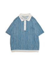 画像をギャラリービューアに読み込む, 90&#39;S &quot;HABAND&quot; WAVE PATTERN POLO SHIRT
