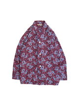 Load image into Gallery viewer, 50&#39;S &quot;FAULTLESS NOBELT&quot; ORIENTAL DRAGON PATTERN PAJAMA SHIRT
