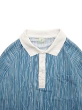 画像をギャラリービューアに読み込む, 90&#39;S &quot;HABAND&quot; WAVE PATTERN POLO SHIRT
