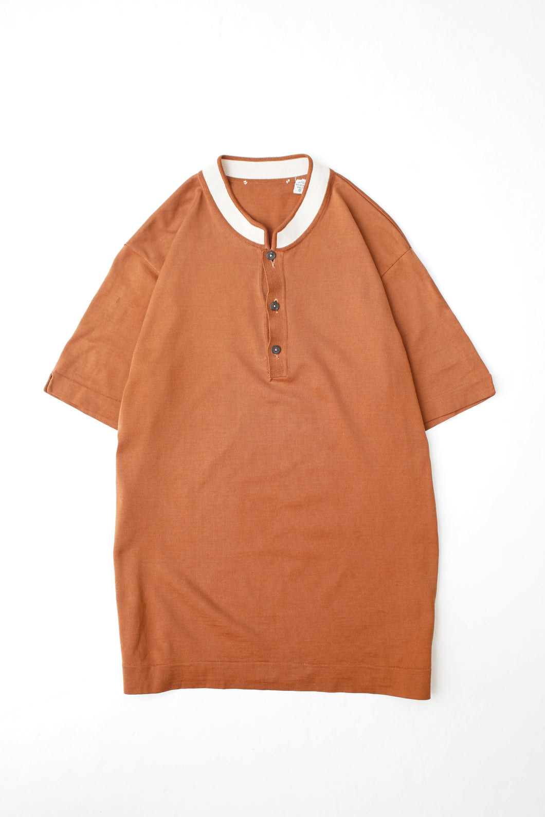 60'S UNKNOWN MAO COLLAR POLO SHIRT MADE IN ITALY