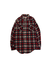 画像をギャラリービューアに読み込む, 70&#39;S &quot;SEARS&quot; PLAID PRINT FLANNEL SHIRT
