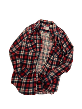 画像をギャラリービューアに読み込む, 70&#39;S &quot;SEARS&quot; PLAID PRINT FLANNEL SHIRT
