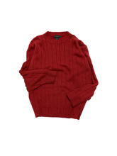 画像をギャラリービューアに読み込む, 90&#39;S &quot;J.CREW&quot; COTTON CABLE KNIT
