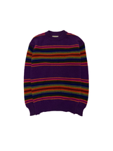 画像をギャラリービューアに読み込む, 80&#39;S &quot;UNITED COLORS OF BENETTON&quot; SHETLAND WOOL STRIPE KNIT
