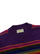 画像をギャラリービューアに読み込む, 80&#39;S &quot;UNITED COLORS OF BENETTON&quot; SHETLAND WOOL STRIPE KNIT
