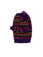 画像をギャラリービューアに読み込む, 80&#39;S &quot;UNITED COLORS OF BENETTON&quot; SHETLAND WOOL STRIPE KNIT
