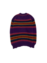 画像をギャラリービューアに読み込む, 80&#39;S &quot;UNITED COLORS OF BENETTON&quot; SHETLAND WOOL STRIPE KNIT
