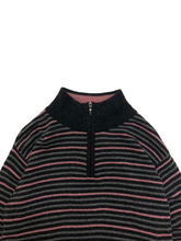 画像をギャラリービューアに読み込む, 90&#39;S &quot;BARNEYS NEWYORK&quot; HALF-ZIP STRIPE KNIT
