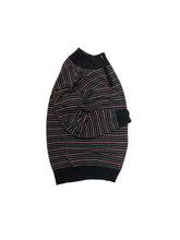 画像をギャラリービューアに読み込む, 90&#39;S &quot;BARNEYS NEWYORK&quot; HALF-ZIP STRIPE KNIT
