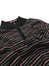 Load image into Gallery viewer, 90&#39;S &quot;BARNEYS NEWYORK&quot; HALF-ZIP STRIPE KNIT
